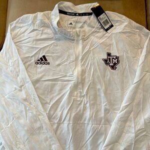 Texas A&M Adidas Aeroready LS 1/4 Zip Pullover 2XL